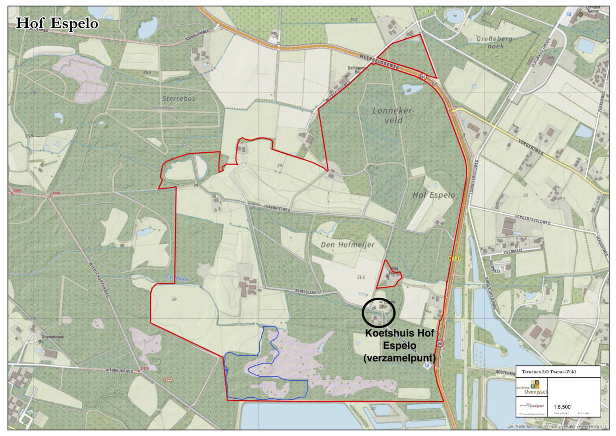 Verzamelplek en werkplek op 6 augustus