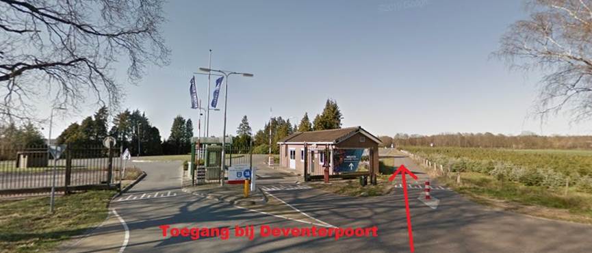 Ingang Deventerpoort vliegveld